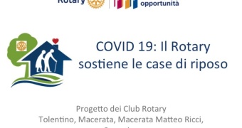 COVID 19 Il Rotary sostiene le case di riposo